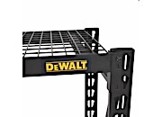 DEWALT 3-Shelf Industrial Storage Rack with Wire Decks - 50”W x 18”D x 48”H, Black