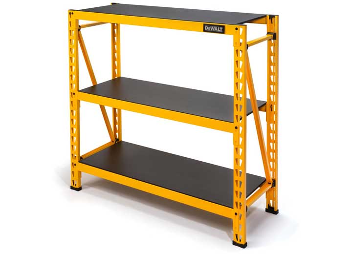 DEWALT 3-Shelf Industrial Storage Rack with Laminate Deck - 50”W x 18”D x 48”H, Yellow Main Image