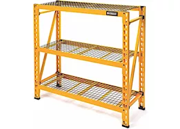 DEWALT 3-Shelf Industrial Storage Rack with Wire Decks - 50”W x 18”D x 48”H
