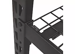 DEWALT 3-Shelf Industrial Storage Rack with Wire Decks - 50”W x 18”D x 48”H, Black