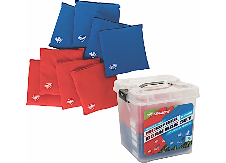 TRIUMPH CLASSIC RED & BLUE CORNHOLE BAGS - 8-PACK