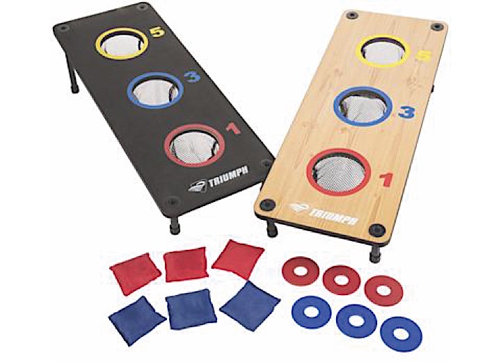 TRIUMPH 2-IN-1 THREE-HOLE BEAN BAG & WASHER TOSS COMBO