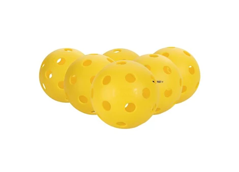 ONIX Fuse Indoor Pickleballs (6-Pack) - Yellow