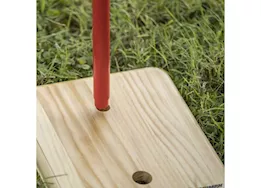 Triumph Wood Quoit Target Outdoor Lawn Game Set