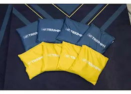 Triumph LED Blue & Yellow 2 ft. x 3 ft. Cornhole Set