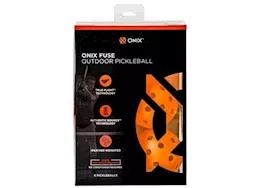 ONIX Fuse Outdoor Pickleballs (6-Pack) - Orange