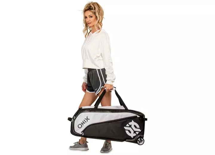 ONIX Pro Team Wheeled Duffle Bag - White/Black