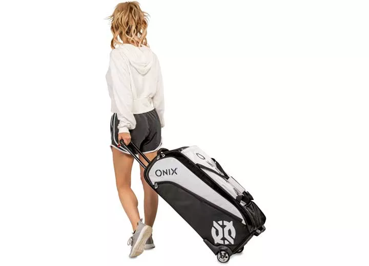 ONIX Pro Team Wheeled Duffle Bag - White/Black