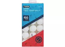 STIGA 1-Star Table Tennis Balls - White