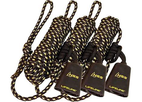 Hunter Safety Systems REFLECTIVE LIFELINE; ACCOMODATES STANDS UP TO 30FT; 3 PACK