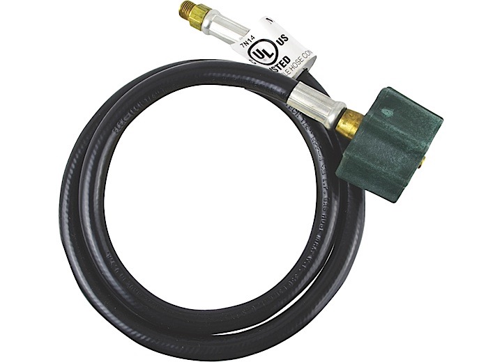 ENERCO 20IN PROPANE HOSE ASSEMBLY (GREEN ACME NUT X 1/4IN MALE INVERTED FLARE) CLAMSHEL