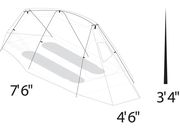 Eureka alpenlite 2xt 2 person tent ; bright marigold/white/black