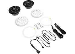 EcoXGear Marine grade wired speaker 6.5in pair with ledcast