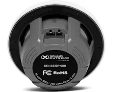 EcoXGear Marine grade wired speaker 8in pair with ledcast