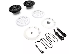 EcoXGear Marine grade wired speaker 8in pair with ledcast