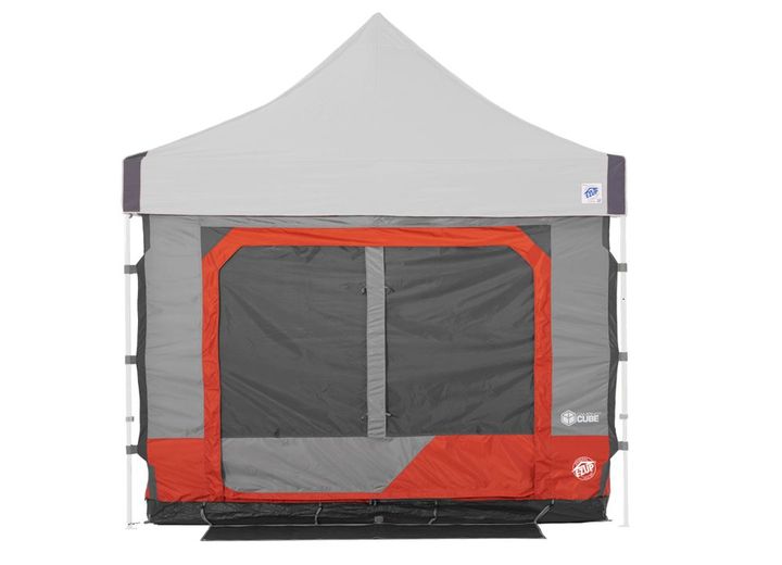 E-Z UP CAMPING CUBE 6.4, CONVERTS 10FT STRAIGHT LEG CANOPY INTO CAMPING TENT, PUNCH