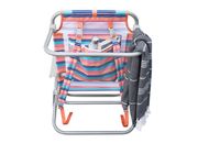 E-Z Up Hurley deluxe backpack chair, bombay stripe, sherbet