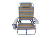 E-Z Up Hurley deluxe backpack chair, bombay stripe, sunset