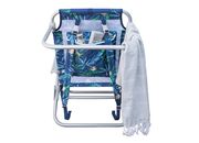 E-Z Up Hurley deluxe backpack beach chair, palm, blue