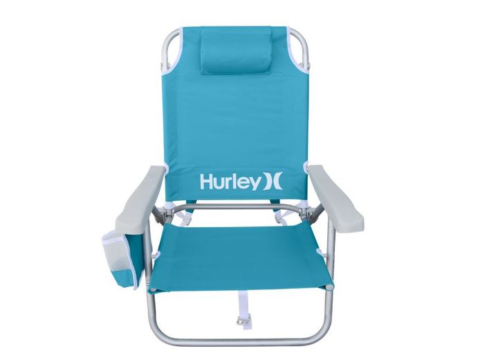 HURLEY DELUXE BACKPACK BEACH CHAIR, TURQUOISE