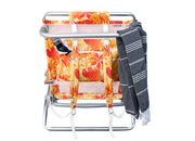 E-Z Up Hurley deluxe backpack wood arm beach chair, chuns, tangerine