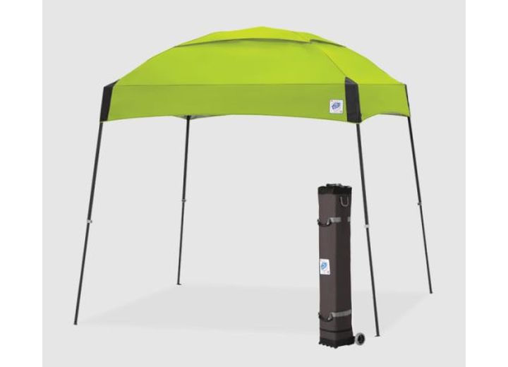 E-Z UP Dome 10' x 10' Shelter - Limeade Top / Gray Steel Frame