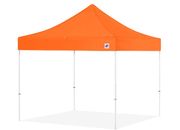 E-Z UP Eclipse 10' x 10' Shelter – Steel Orange Top / White Steel Frame
