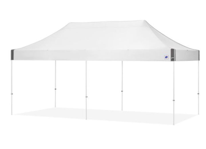 E-Z UP Eclipse 10' x 20' Shelter - White Top / White Steel Frame Main Image