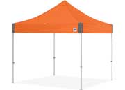 E-Z UP Endeavor 10' x 10' Shelter – Steel Orange Top / Gray Aluminum Frame