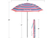 E-Z UP Hurley 7 ft. Tilt Beach Umbrella – Bombay Sherbet