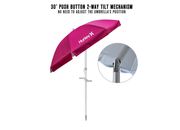 E-Z Up Hurley umbrella, 7ft, fireberry