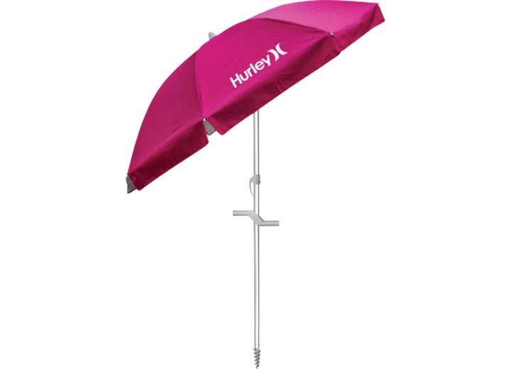 E-Z UP Hurley 7 ft. 2-Way Tilt Beach Umbrella – Fireberry Main Image