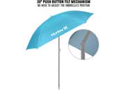 E-Z UP Hurley 7 ft. Tilt Beach Umbrella – Turquoise