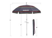 E-Z Up Hurley umbrella, 7ft, venice mod black