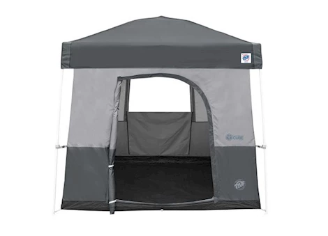 E-Z UP Camping Cube Sport for E-Z UP 10'x10' Dome & Vista Shelters – Steel Gray