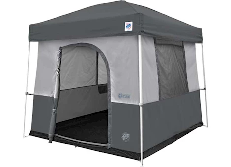 E-Z UP CAMPING CUBE SPORT FOR E-Z UP 10'X10' DOME & VISTA SHELTERS – STEEL GRAY