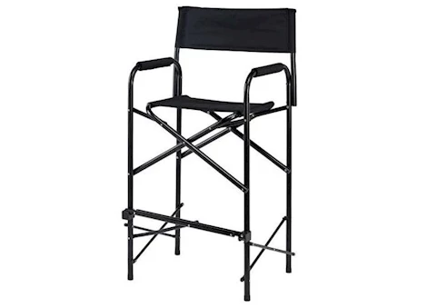 E-Z UP DIRECTORS CHAIR - TALL, BLACK