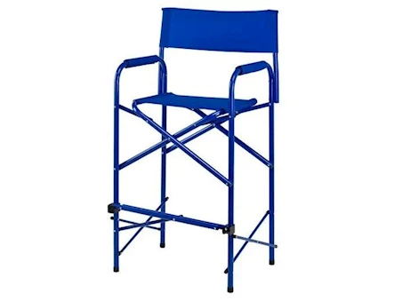 E-Z UP Directors Chair - Tall, Royal Blue