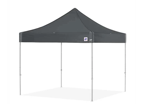 E-Z UP Eclipse 10' x 10' Shelter – Steel Gray Top / Gray Steel Frame Main Image