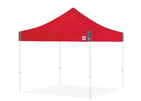 E-Z UP Eclipse 10' x 10' Shelter - Red Top / White Steel Frame