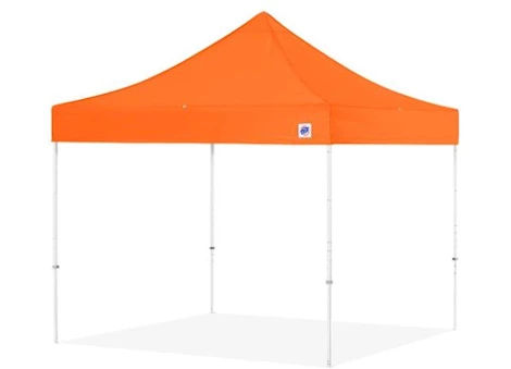 E-Z UP Eclipse 10' x 10' Shelter – Steel Orange Top / White Steel Frame