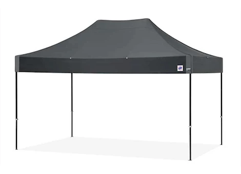 E-Z UP Eclipse 10' x 15' Shelter – Steel Gray Top / Black Steel Frame