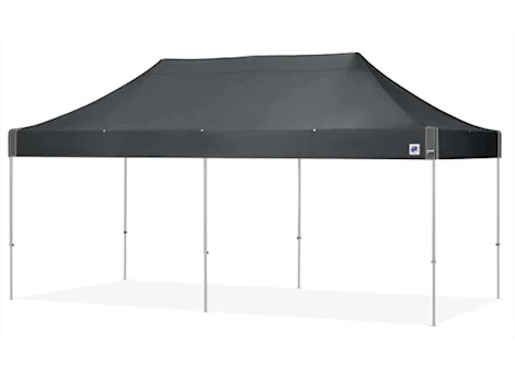 E-Z UP Eclipse 10' x 20' Shelter – Steel Gray Top / Gray Steel Frame Main Image