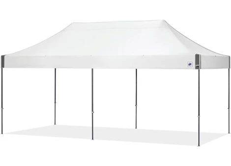 E-Z UP ECLIPSE 10' X 20' SHELTER - WHITE TOP / GRAY STEEL FRAME