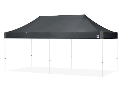 E-Z UP Eclipse 10' x 20' Shelter – Steel Gray Top / White Steel Frame Main Image