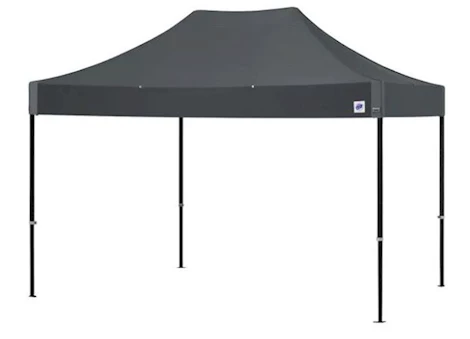 E-Z UP Endeavor 10' x 15' Shelter – Steel Gray Top / Black Aluminum Frame