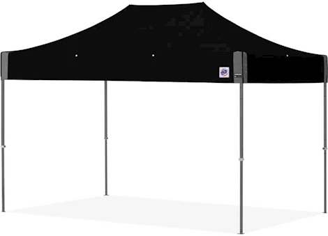 E-Z UP Speed Shelter 8' x 12' Shelter – Black Top / Gray Steel Frame