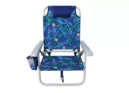 E-Z UP Hurley Deluxe Backpack Beach Chair – Deluxe Palms Blue