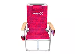 E-Z UP Hurley Hi-Boy Wood Arm Beach Chair – Azalea