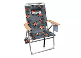 E-Z UP Hurley Hi-Boy Wood Arm Beach Chair – Storm